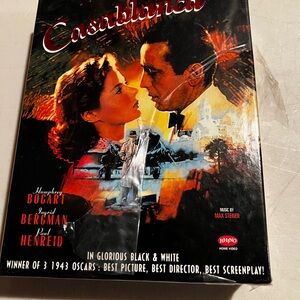 New vintage Casablanca Movie VHS tape Music Soundtrack CD Bonus BOGART